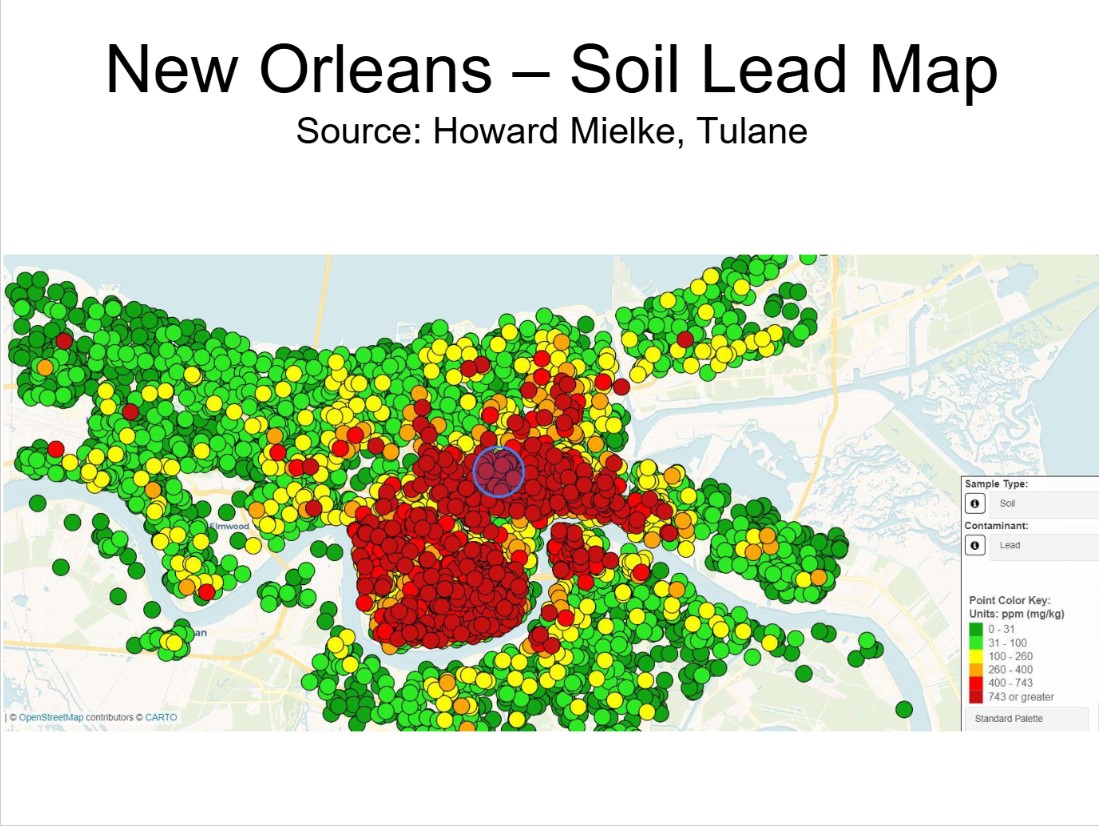 New Orleans Soil Lead