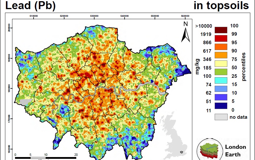 london soil lead map